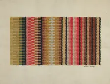 Stair Carpet, c. 1939. Creator: Merkley, Arthur G.