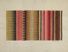 Stair Carpet, c. 1939. Creator: Merkley, Arthur G.