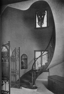 Stair hall, Casa Bournita, Green's Farms, Westport, Connecticut, 1926