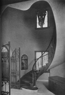 Stair hall, Casa Bournita, Green's Farms, Westport, Connecticut, 1926