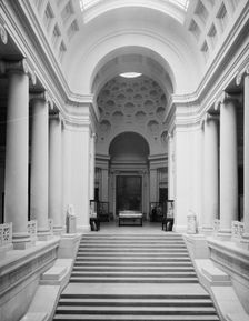 Stairway and rotunda, Museum of Fine Arts, Boston, Mass., c.between 1910 and 1920. Creator: Unknown