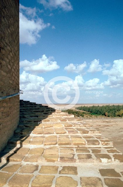 Stairway of the minaret of the Great Mosque, Samarra, Iraq, 1977. Creator: Vivienne Sharp.