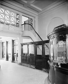 Stairway leading to director's room, 34th St.National Bank, New York City, between 1900 and 1910. Creator: Unknown