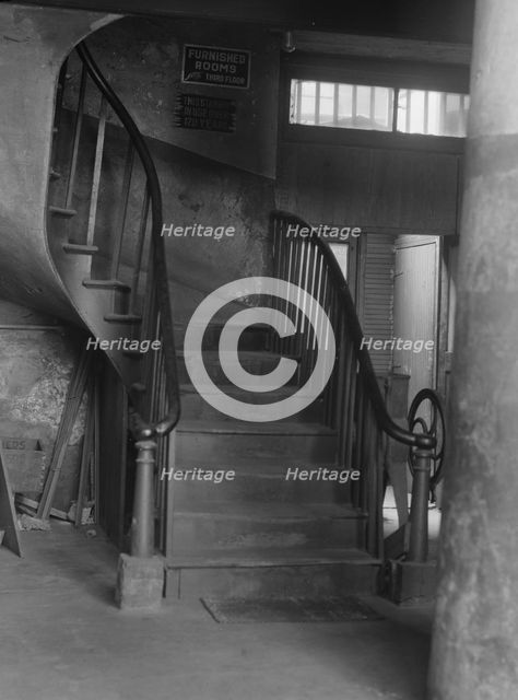 Stairway, New Orleans or Charleston, South Carolina, between 1920 and 1926. Creator: Arnold Genthe.