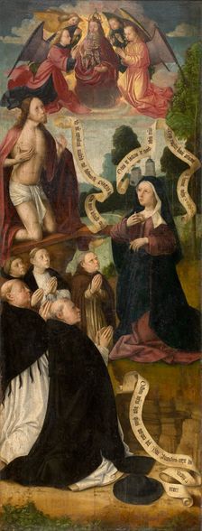 Stairway to Heaven, 1490. Creator: Master of the Amsterdam Death of the Virgin