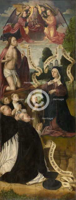 Stairway to Heaven, 1490. Creator: Master of the Amsterdam Death of the Virgin.