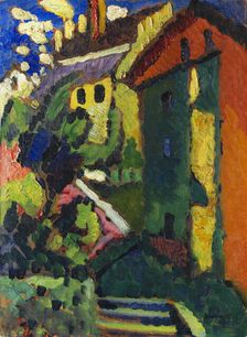 Stairway to the castle (Murnau), 1909. Creator: Kandinsky, Wassily Vasilyevich (1866-1944)