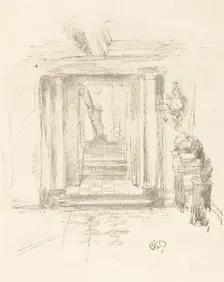 Staircase, 1891. Creator: James Abbott McNeill Whistler