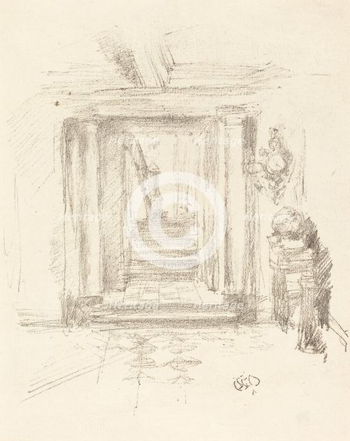 Staircase, 1891. Creator: James Abbott McNeill Whistler.