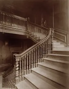Staircase, No. 10. Austin Friars, c1884. Creator: Henry Dixon & Son