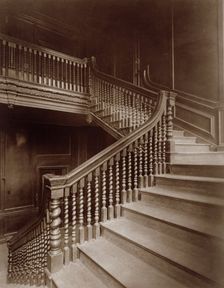 Staircase, No. 10. Austin Friars, c1884. Creator: Henry Dixon & Son