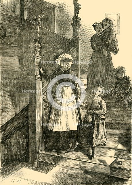 'Staircase of Cromwell House, 1876', (c1876). Creator: Unknown.