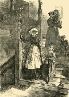 Staircase of Cromwell House, 1876 (c1876). Creator: Unknown