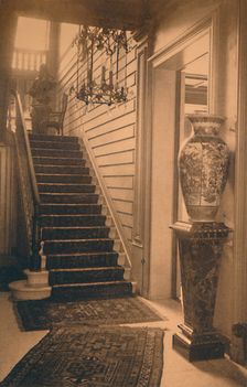 Staircase at the Cuban Embassy in Brussels, Belgium, 1927. Creator: Unknown