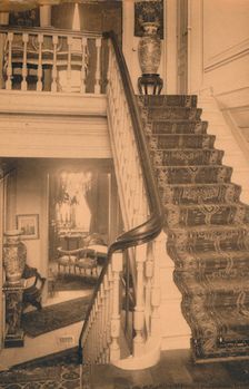 Staircase at the Cuban Embassy in Brussels, Belgium, 1927. Creator: Unknown