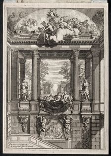 Staircase at the Palace of Voorst in Holland. Creator: Daniel Marot (French, 1655-1718)