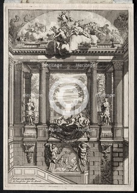 Staircase at the Palace of Voorst in Holland. Creator: Daniel Marot (French, 1655-1718).