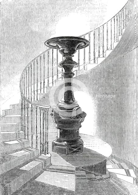 Staircase and Tazza, Lansdown Tower, 1845. Creator: Unknown.