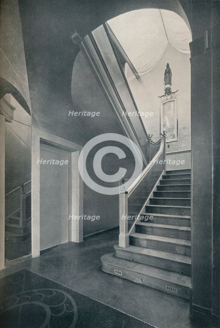 'Staircase and hall of Finella by architect Raymond McGrath (1903-1977)', 1930. Artist: Unknown.
