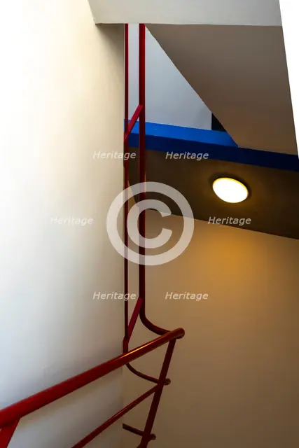 Staircase. The Bauhaus building, Dessau, Germany, 2018. Artist: Alan John Ainsworth.