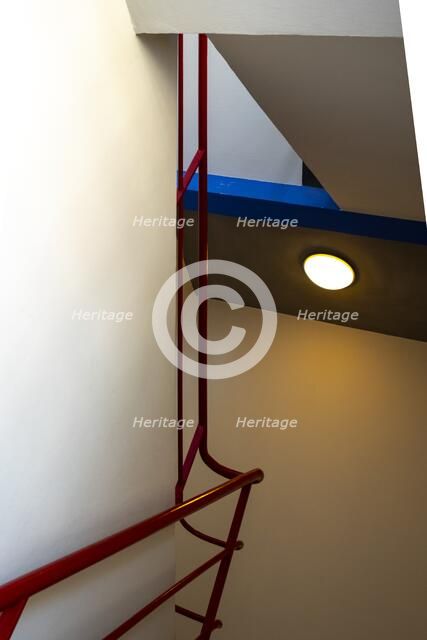 Staircase. The Bauhaus building, Dessau, Germany, 2018. Artist: Alan John Ainsworth.