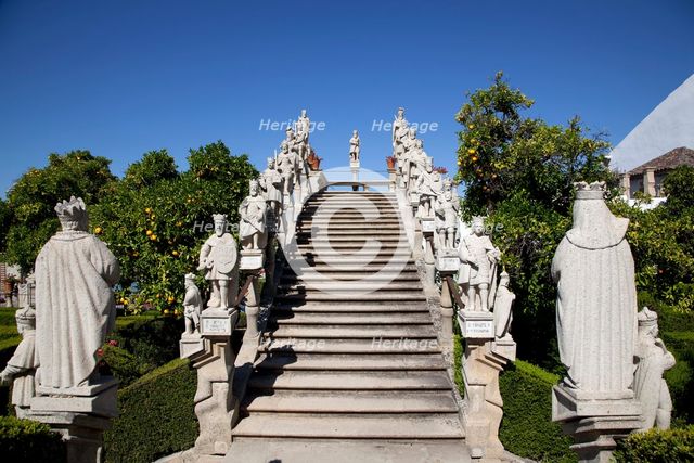 Stairs of the Kings, Garden of the Episcopal Palace, Castelo Branco, Portugal, 2009.  Creator: Samuel Magal.