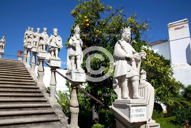 Stairs of the Kings, Garden of the Episcopal Palace, Castelo Branco, Portugal, 2009.  Creator: Samuel Magal.