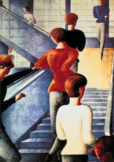 Stairs to the Bauhaus 1932. Artist: Oskar Schlemmer