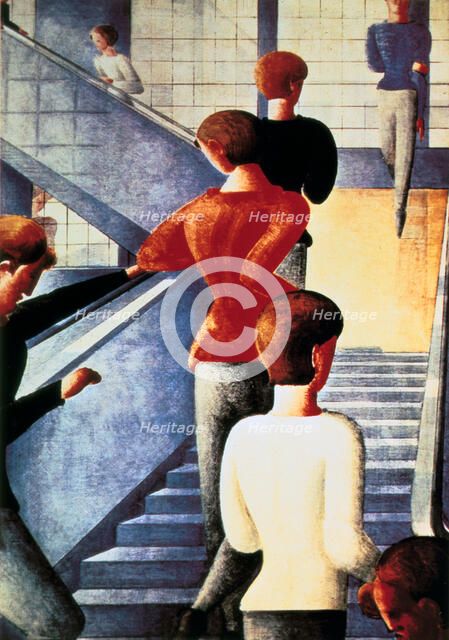 'Stairs to the Bauhaus', 1932. Artist: Oskar Schlemmer