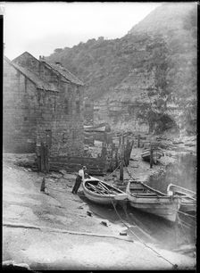 Staithes Beck, Loftus, Redcar and Cleveland, North Yorkshire, 1900-1940. Creator: Edwin Dockree