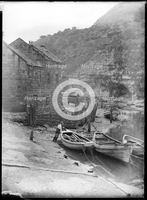 Staithes Beck, Loftus, Redcar and Cleveland, North Yorkshire, 1900-1940. Creator: Edwin Dockree.