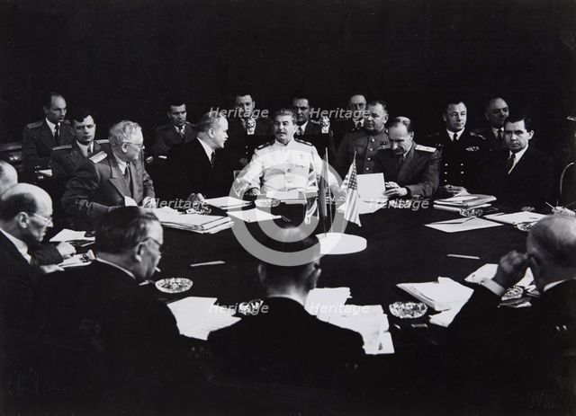 Stalin at the Potsdam Conference, July 1945, 1945.