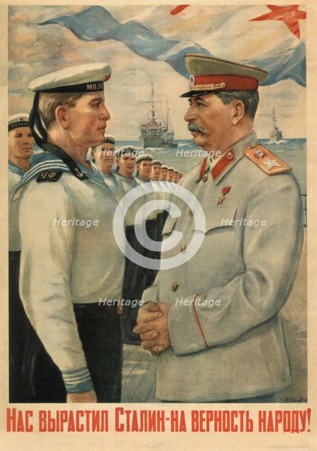 Stalin brought us up loyal to the people!, 1947. Artist: Golub, Pyotr Semyonovich (1913-1953)