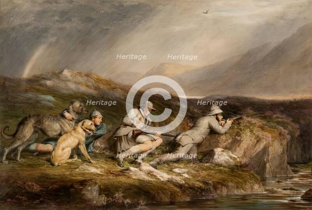 Stalking in the Highlands, 1853. Creator: James William Giles.