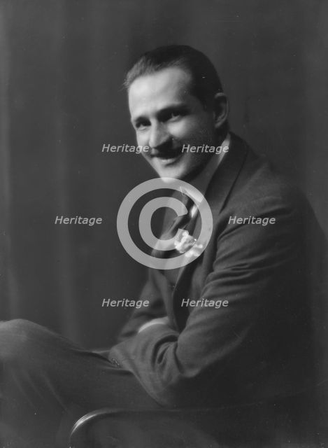 Stallforth, F., Mr., portrait photograph, 1916. Creator: Arnold Genthe.