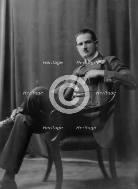 Stallforth, F., Mr., portrait photograph, 1916. Creator: Arnold Genthe.