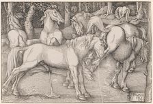 Stallion and Kicking Mare, 1534. Creator: Baldung (Baldung Grien), Hans (1484-1545)