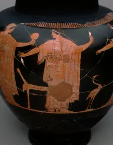 Stamnos (Mixing Jar), 480-470 BCE. Creator: Syriskos