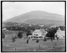 Stamford and Mt. Utsayantha, Catskill Mountains, N.Y., c1902. Creator: Unknown