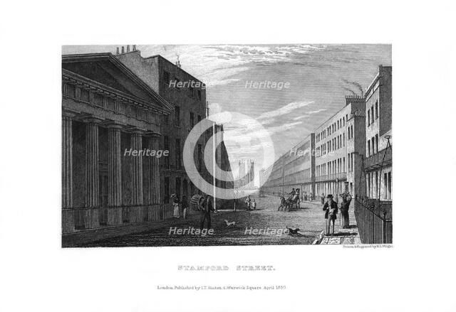 Stamford Street, London, 1830.Artist: RL Wright
