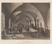 Stamp Office, Somerset House, July 1, 1809., July 1, 1809. Creator: Joseph Constantine Stadler
