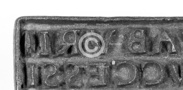 Stamp with Inscription, 1st century B.C.-1st century A.D. Creator: Unknown.