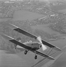 Stampe biplane in flight, 20th century. Artist: Aerofilms