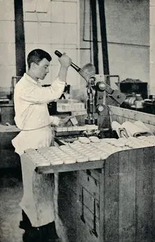 Stamping Blocks of Soap c1917