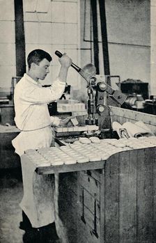 Stamping Blocks of Soap c1917