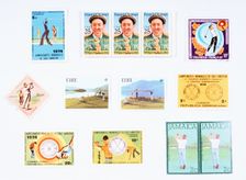 Stamps from various countries, with golfing theme, 20th century. Creator: Unknown
