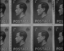 Stamps Showing Edward VIII, His Majesty The King, 1936. Creator: British Pathe Ltd