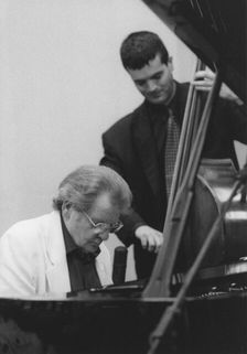 Stan Tracey and Andy Cleyndert, Brecon Jazz Festival, 1999. Creator: Brian Foskett
