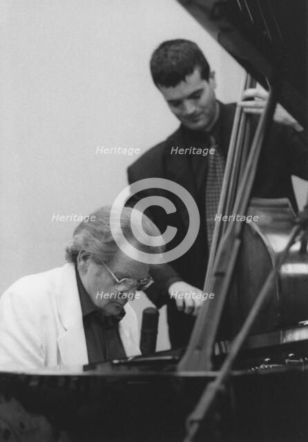 Stan Tracey and Andy Cleyndert, Brecon Jazz Festival, 1999. Creator: Brian Foskett.