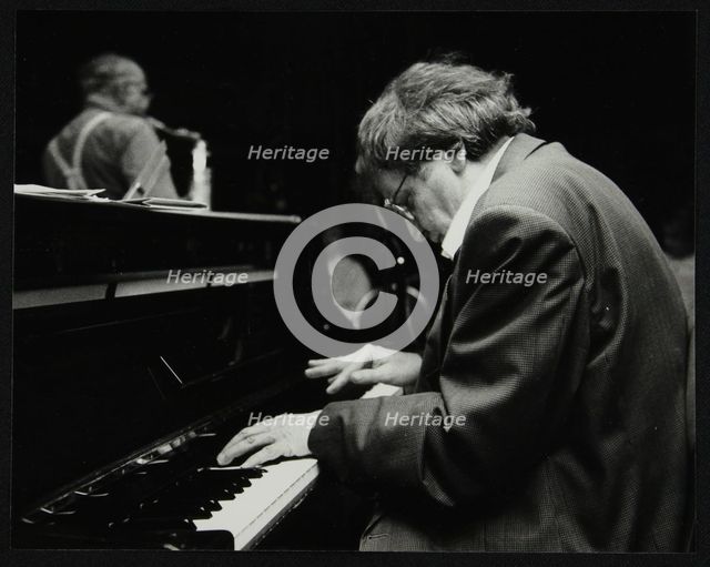 Stan Tracey and Art Themen playing at The Fairway, Welwyn Garden City, Hertfordshire, 1992. Artist: Denis Williams